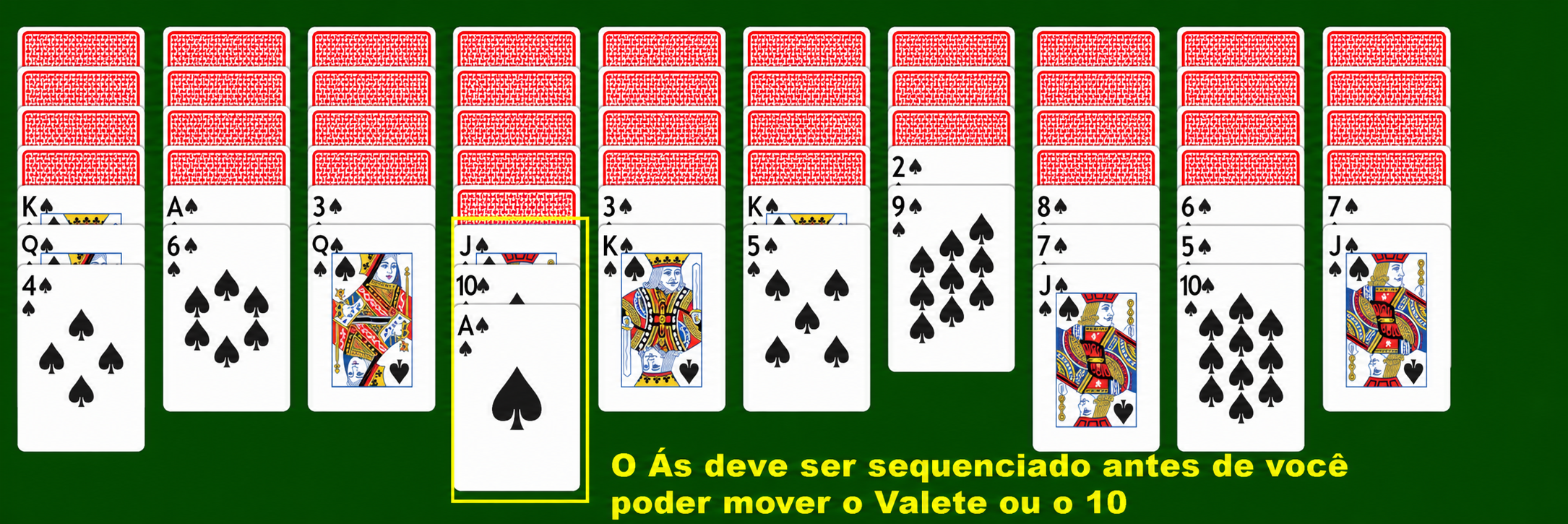 Movendo cartas em grupo