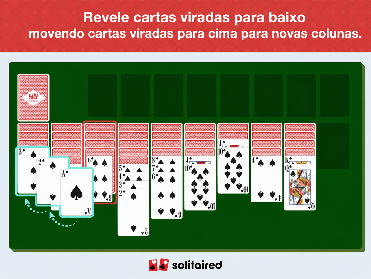 reveal uncovered facedown cards