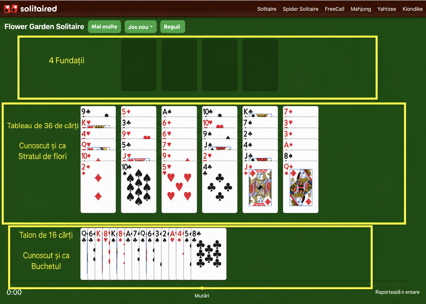 Cum să configurezi Flower Garden Solitaire