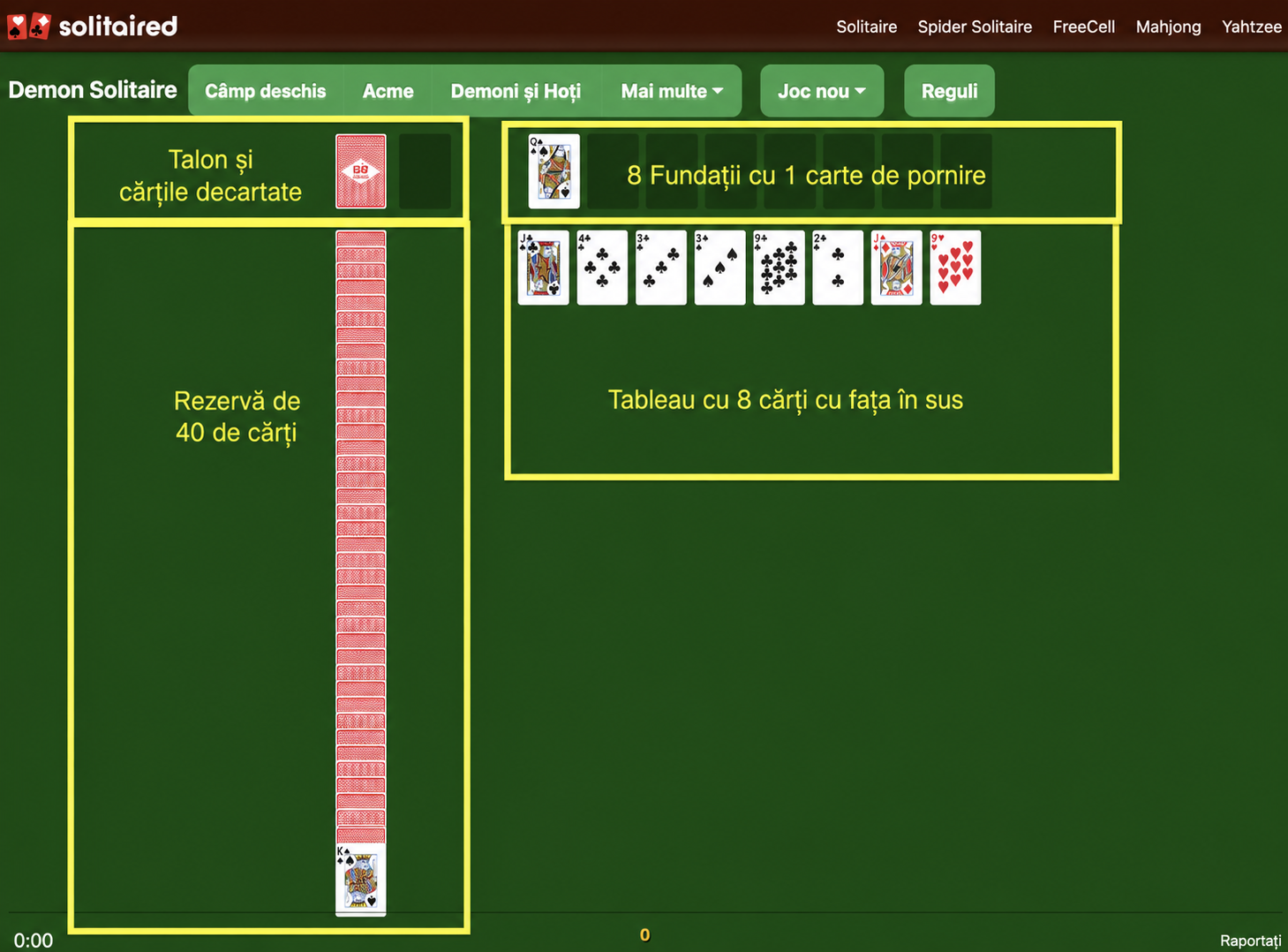 Configurare Demon Solitaire