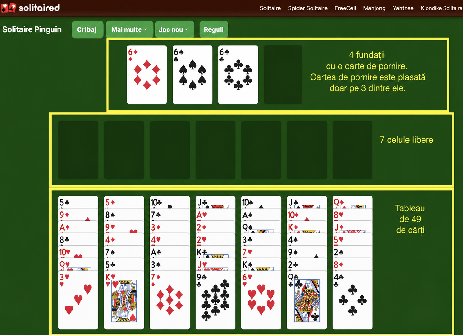 Cum să configurezi un joc de Penguin Solitaire