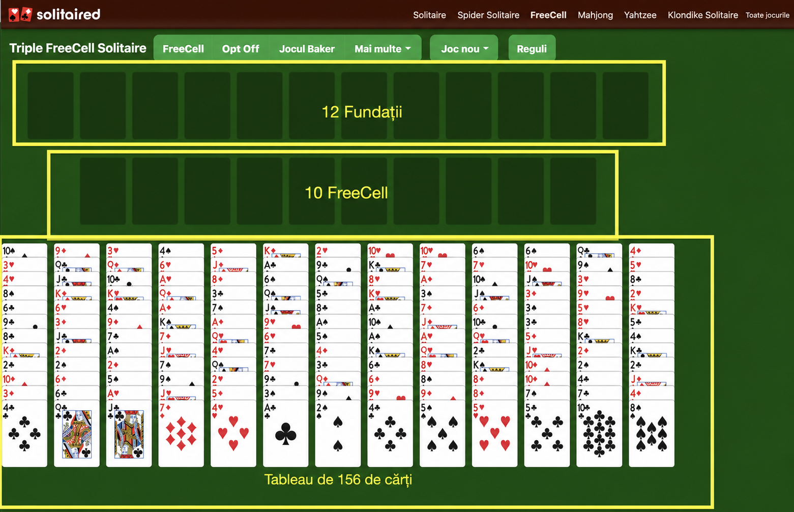 Cum să configurezi un joc de Triple FreeCell