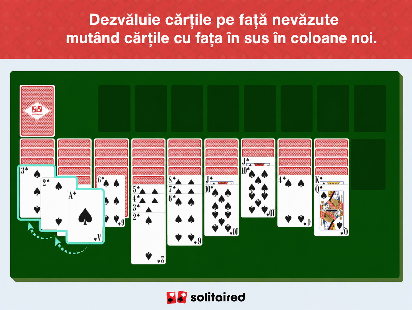 reveal uncovered facedown cards