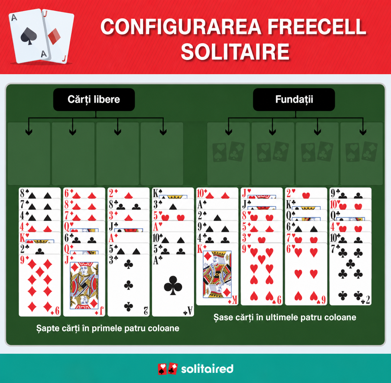 FreeCell Solitaire setup