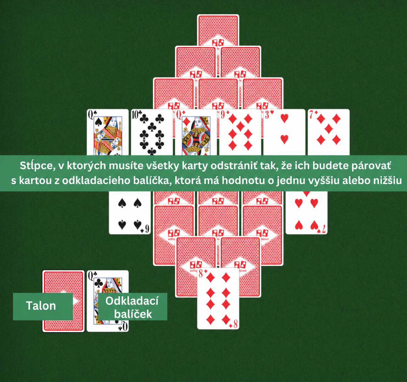 Diamond Solitaire setup