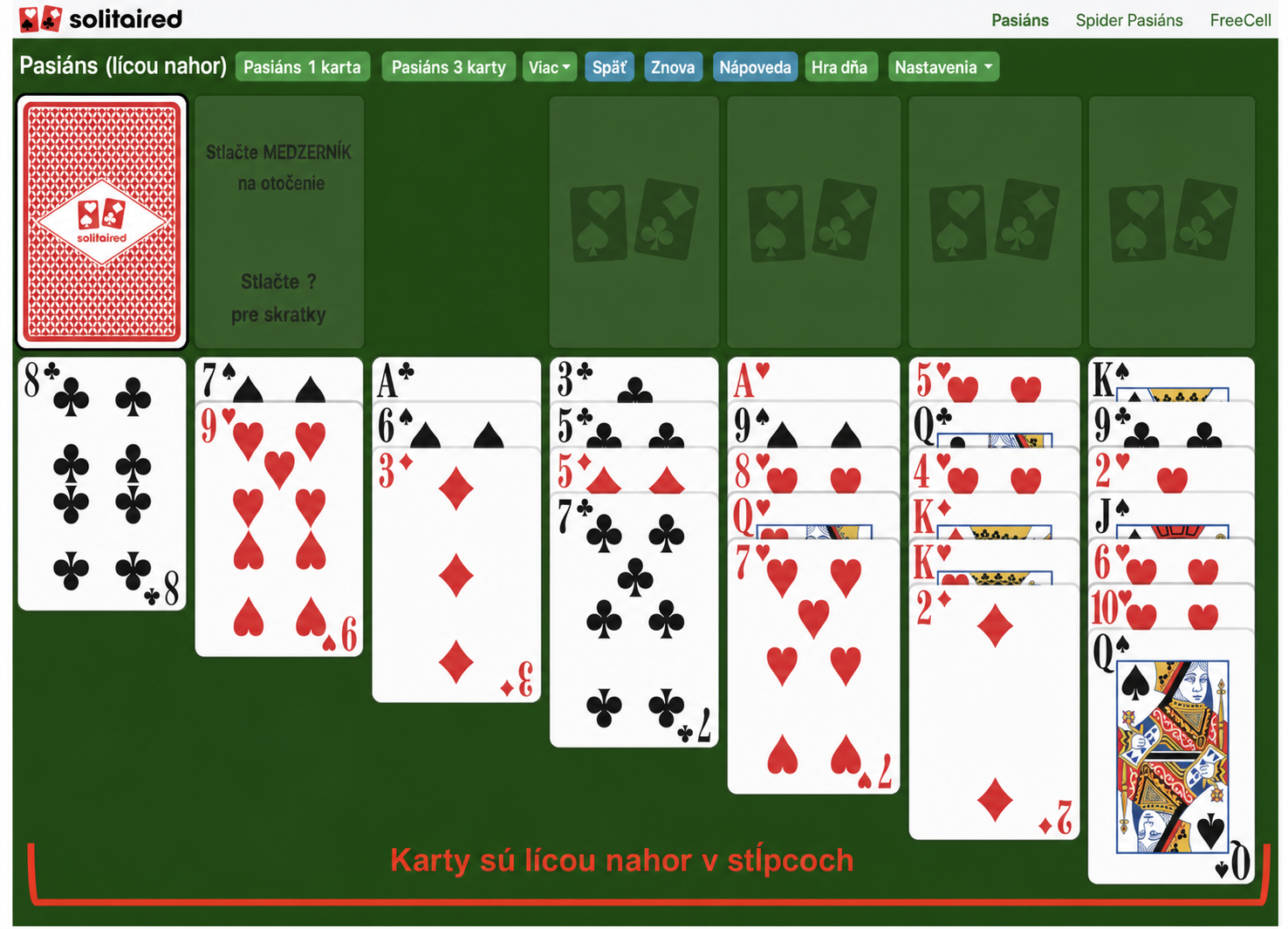 Triple Klondike Face up