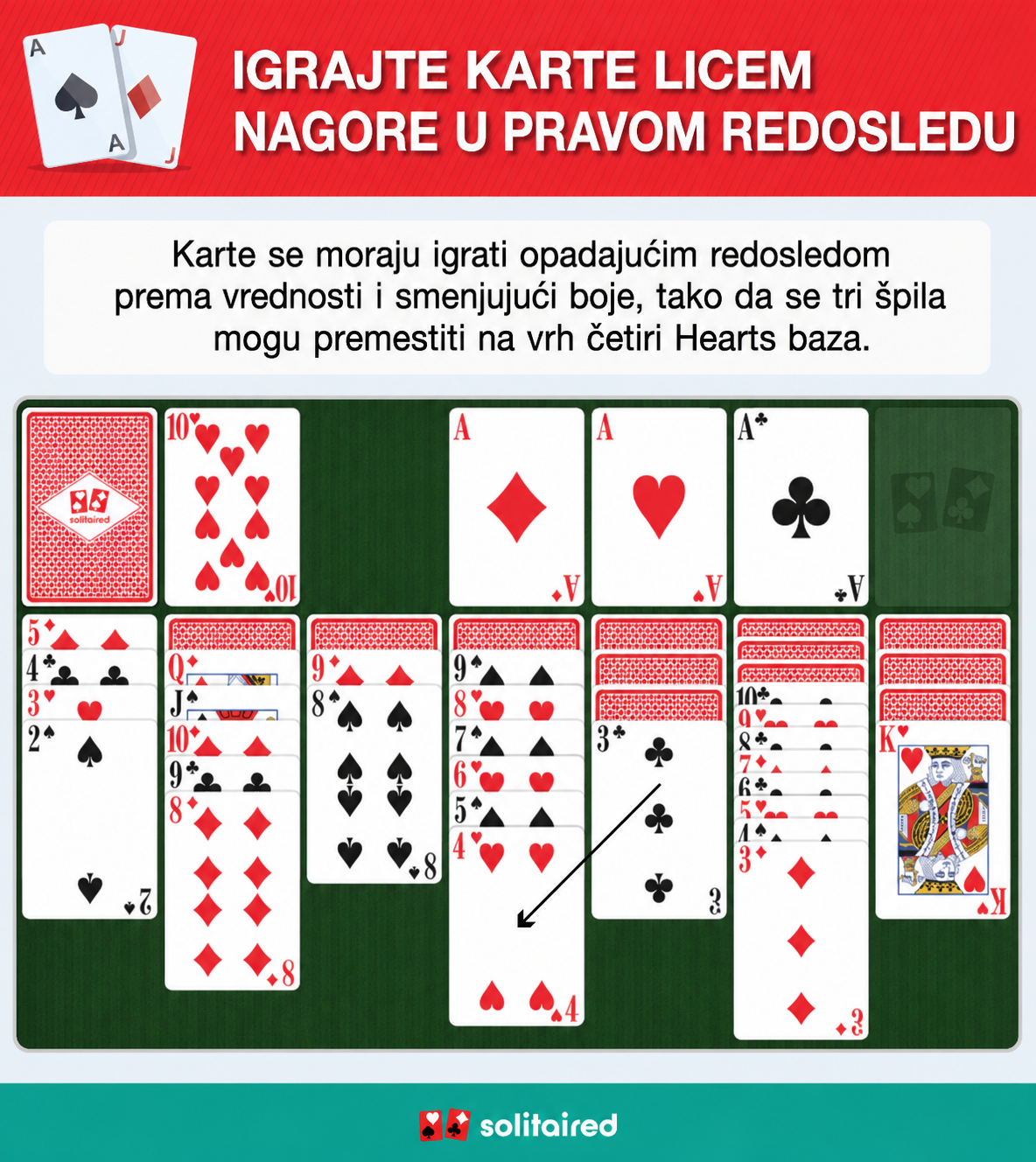 Play face-up cards