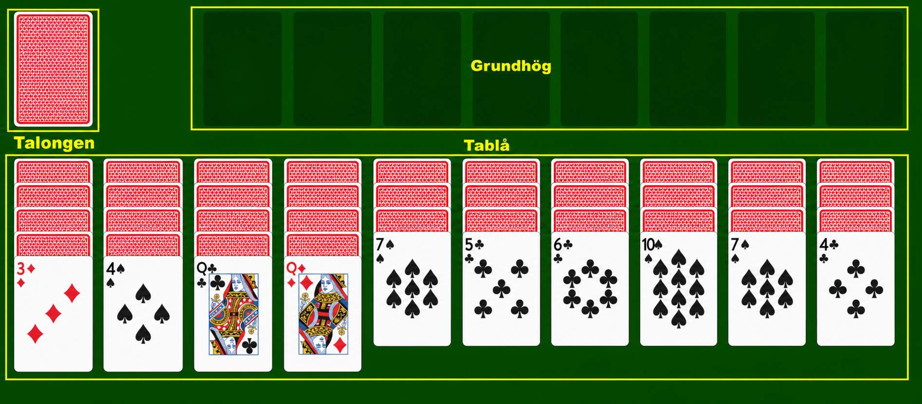 Spider Solitaire terms