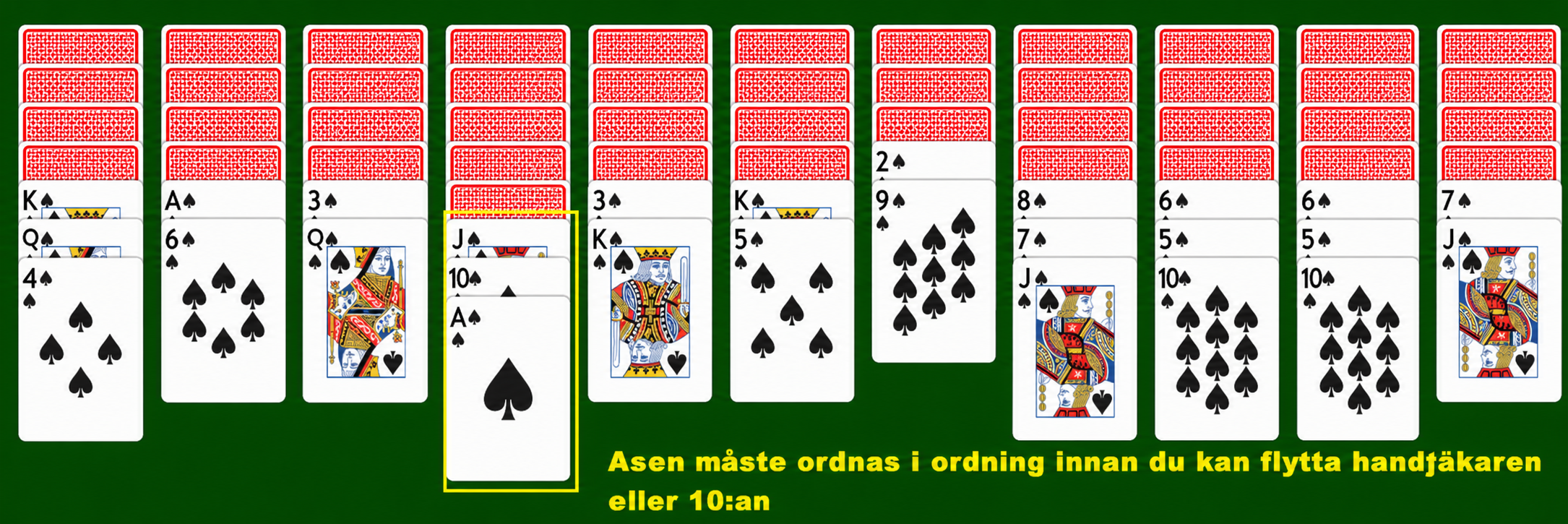 Moving cards in a bunch