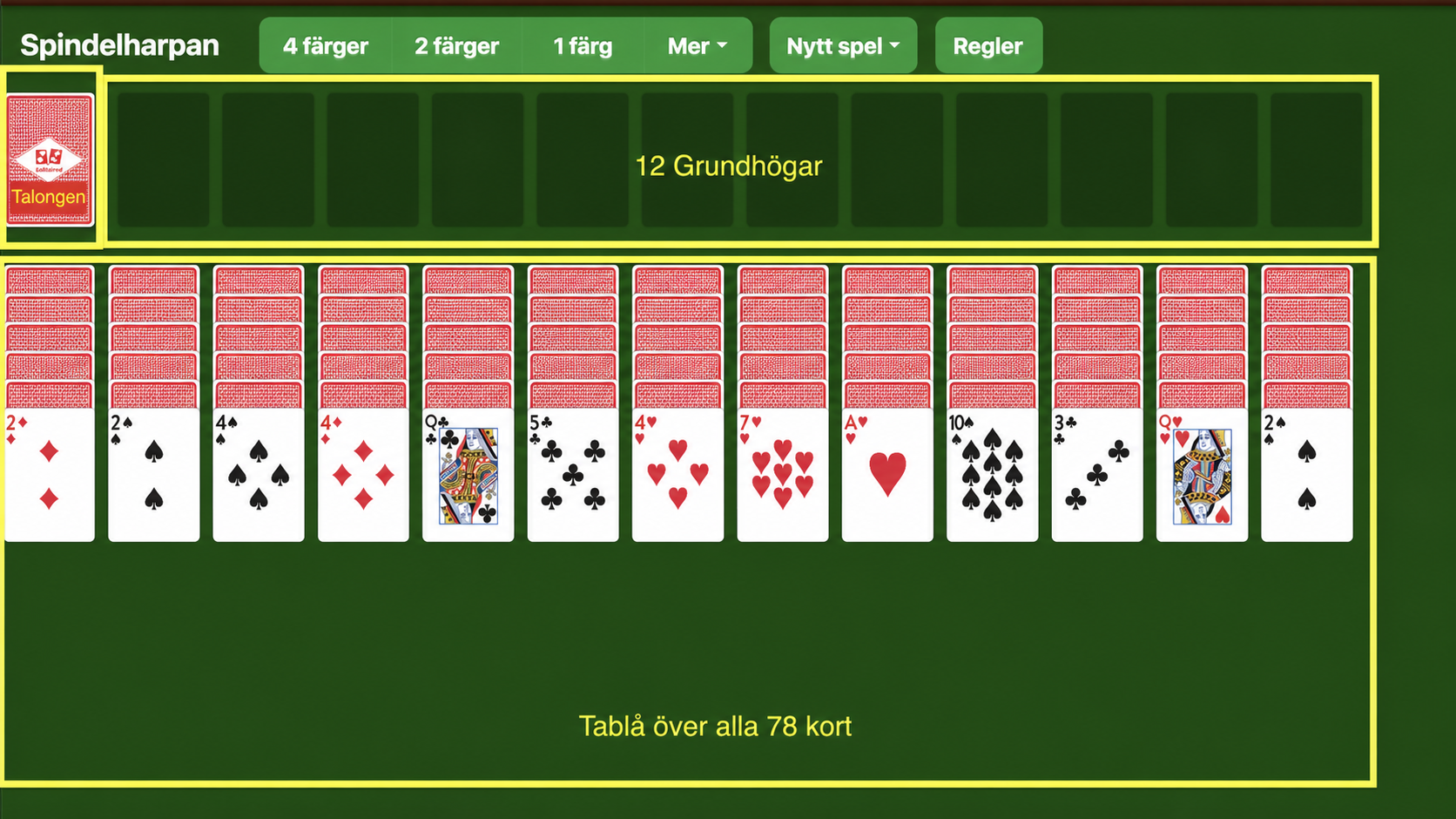 Så ställer du upp Big Spindelharpan