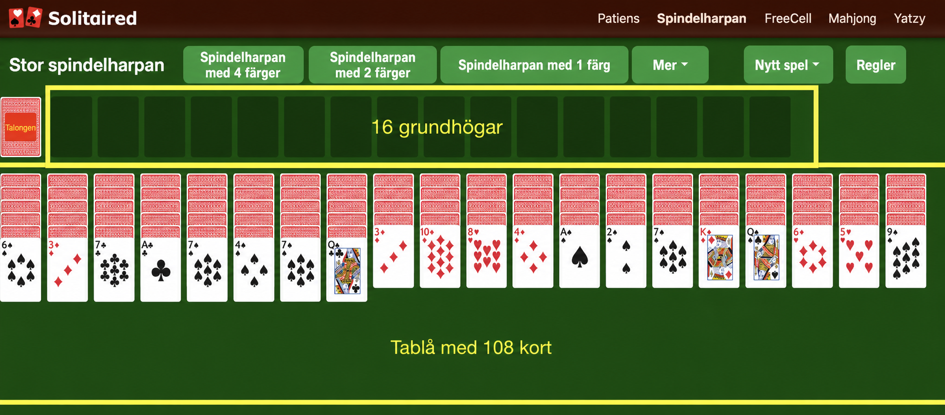 Hur man ställer upp Huge Spindelharpan