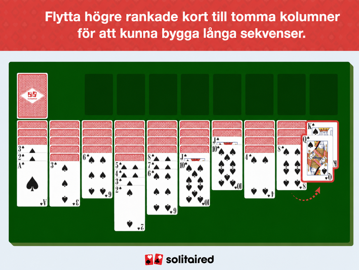 move high cards to new columns