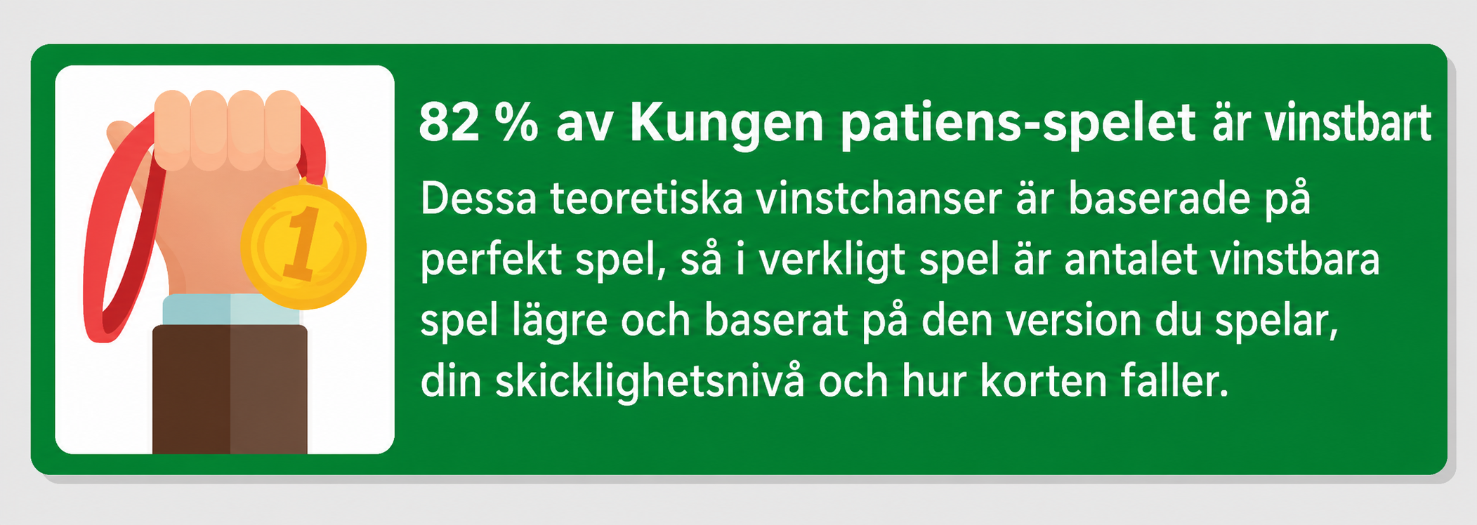 En faktaruta om huruvida varje patiensspel går att vinna