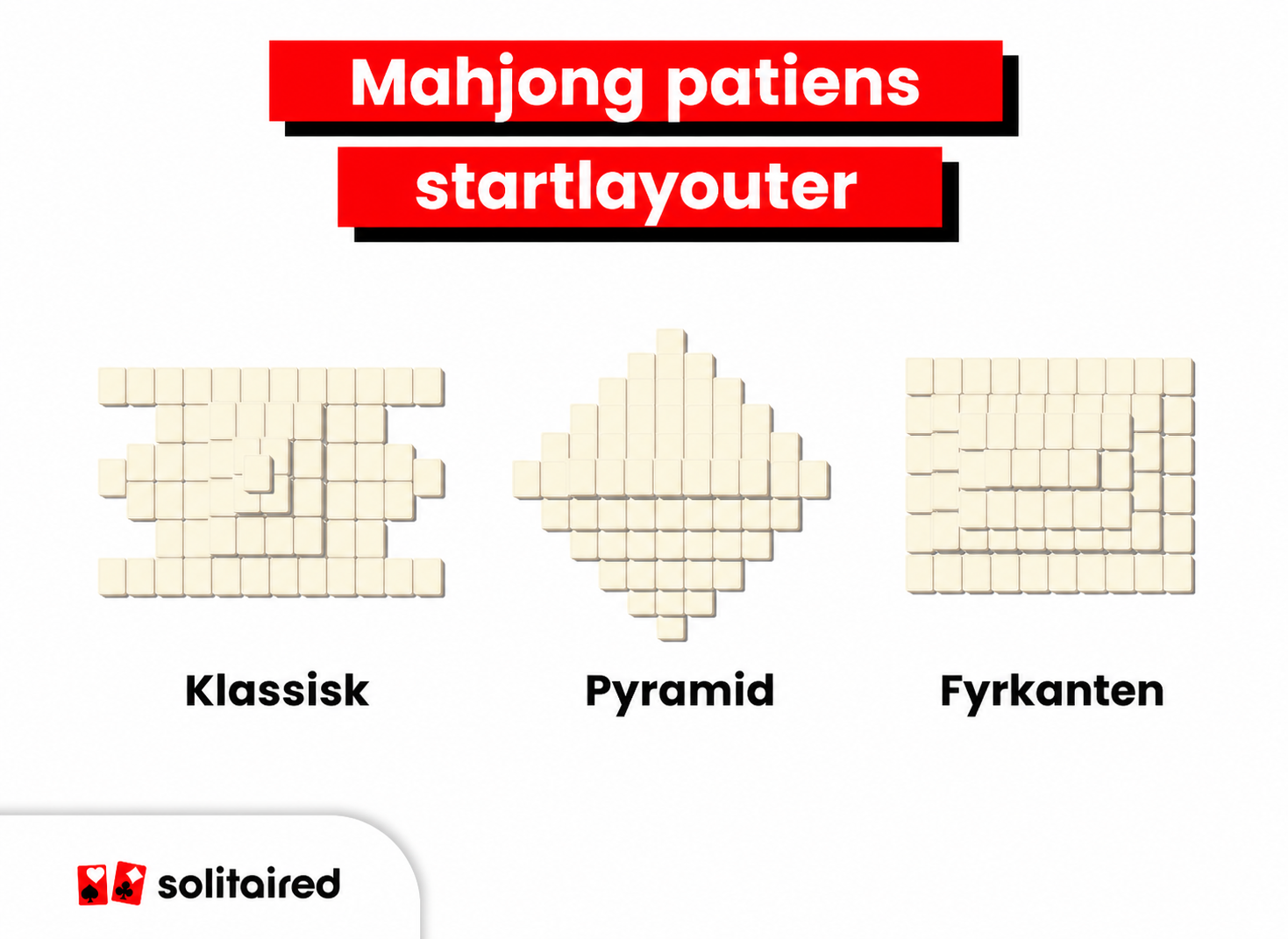 Mahjong starting layouts