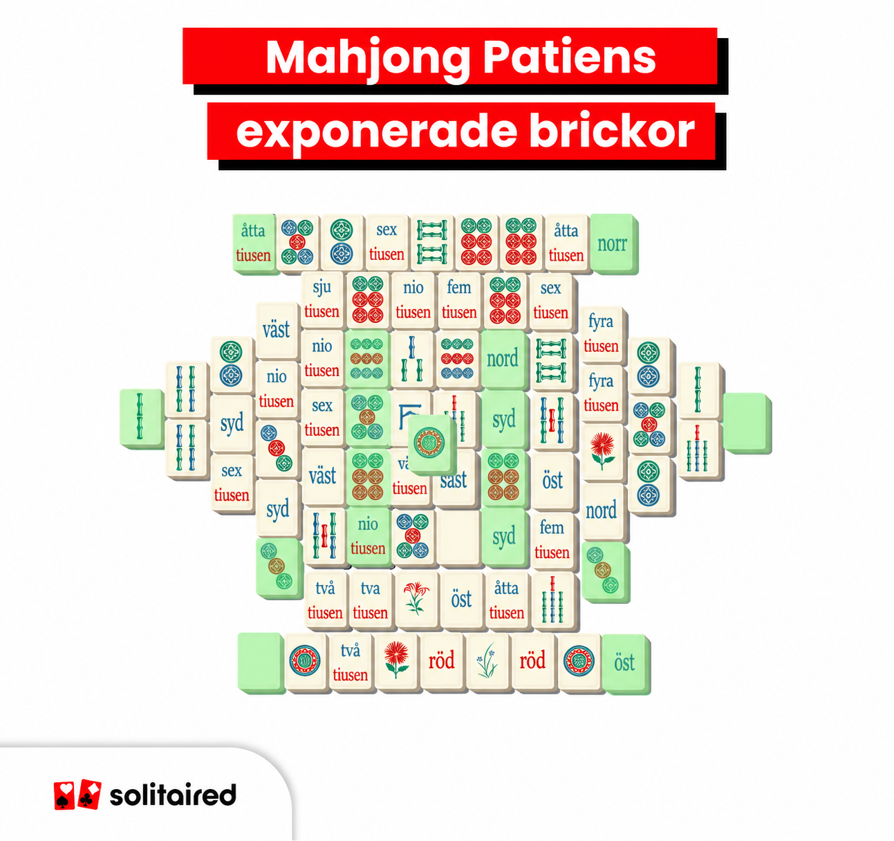 Mahjong exposted tiles