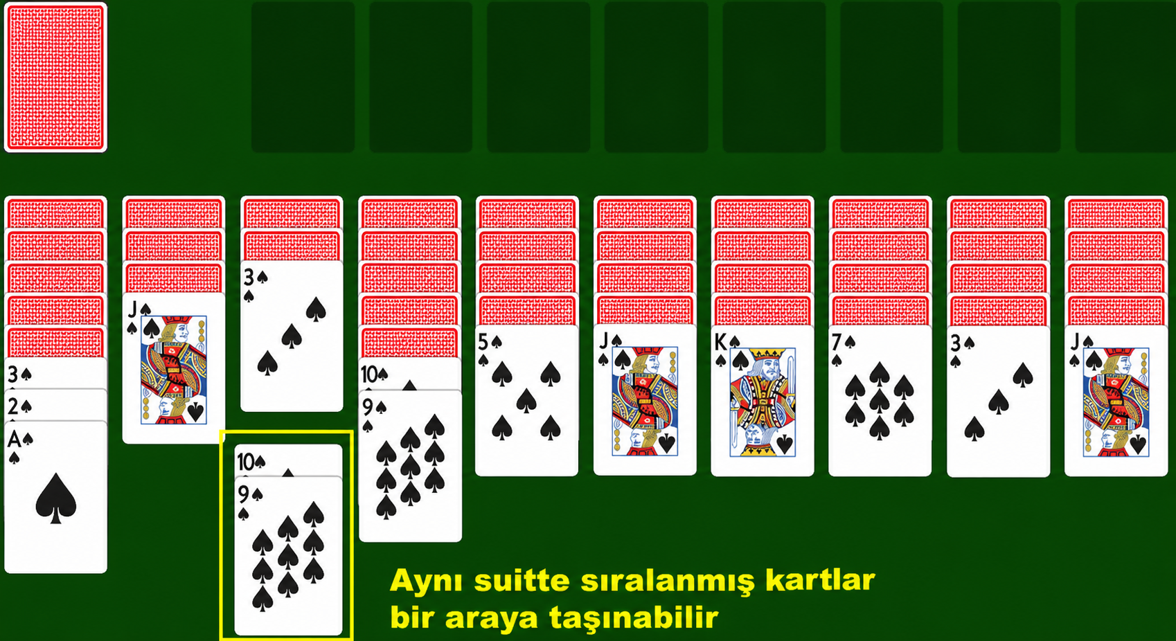 Moving cards in a bunch