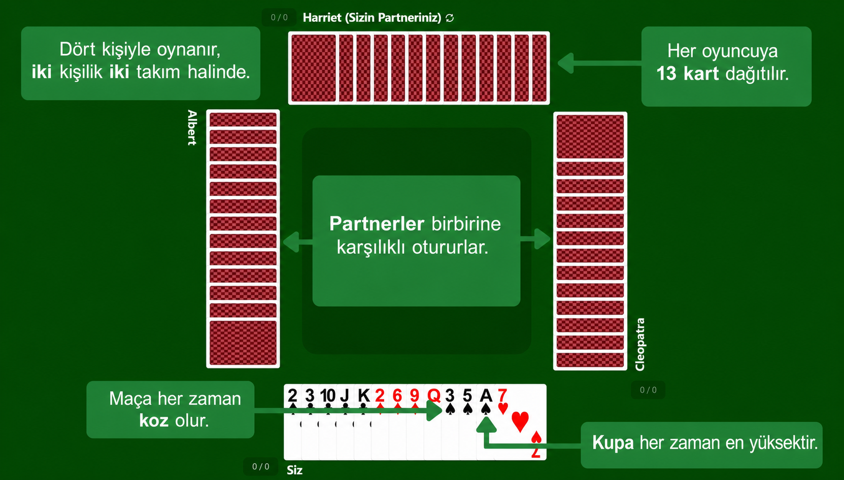 Spades kart oyunu kurulumu