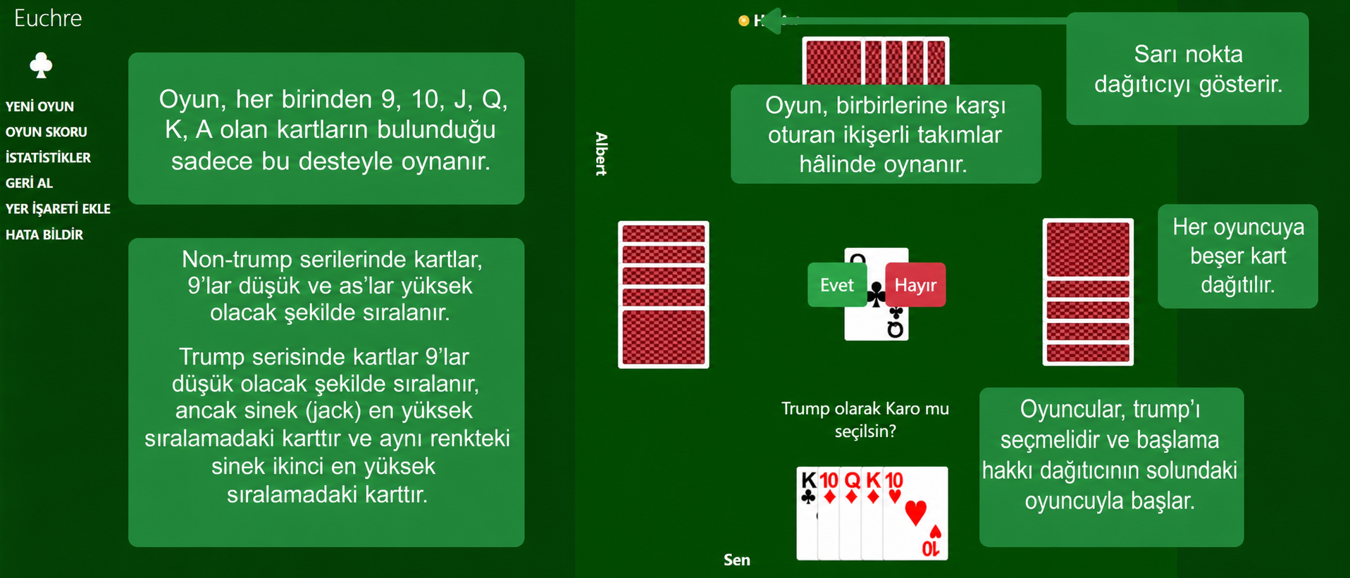 Euchre kurulumu