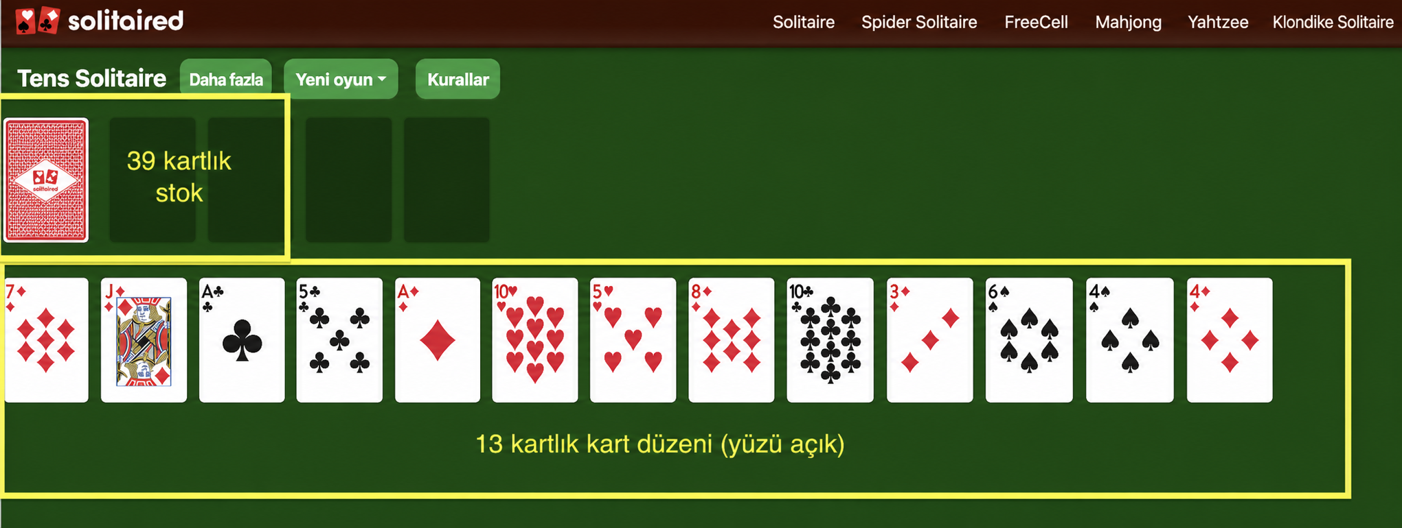 Tens Solitaire kurulumu