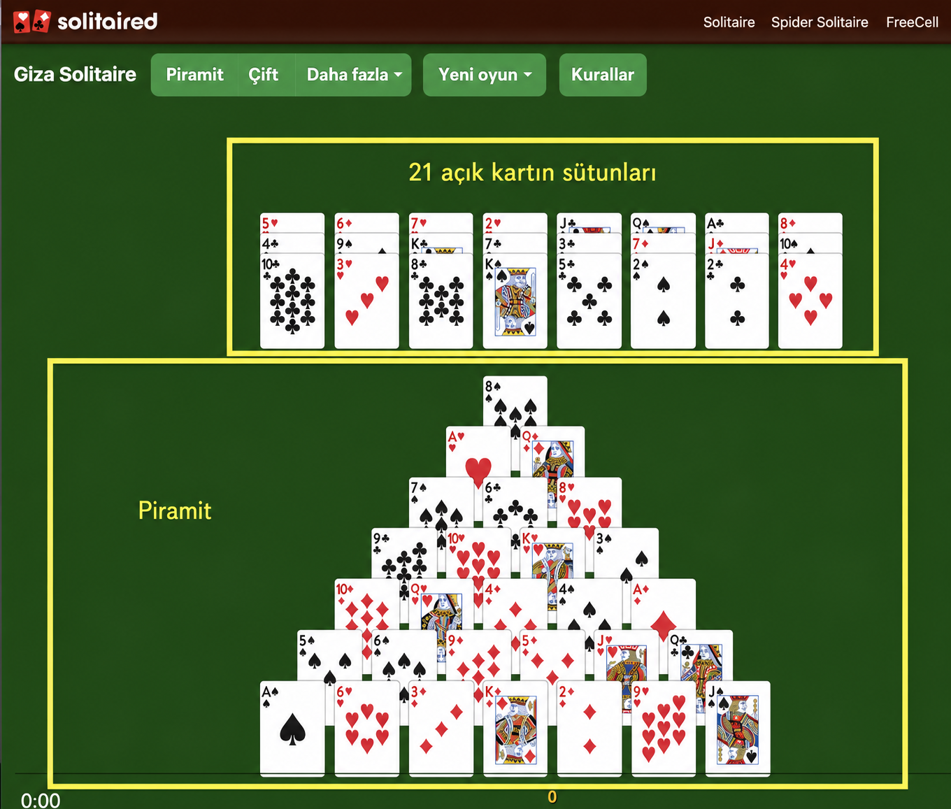 Giza Solitaire kurulumu
