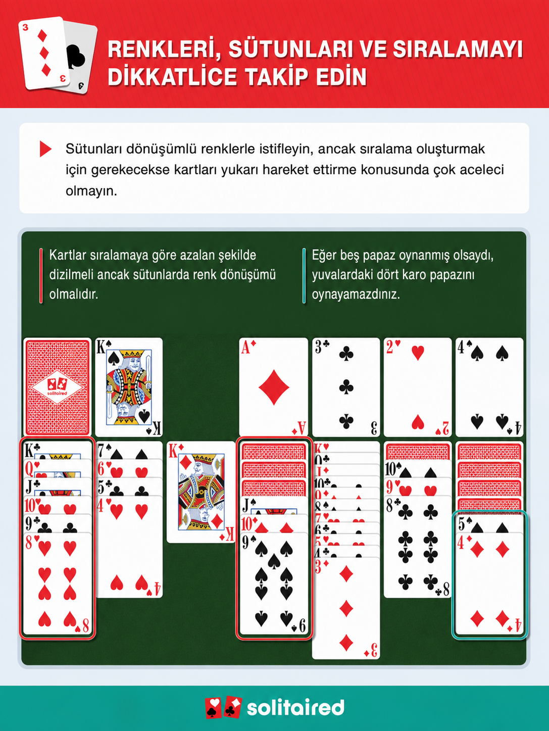 Sütunlarda dönüşümlü renkler