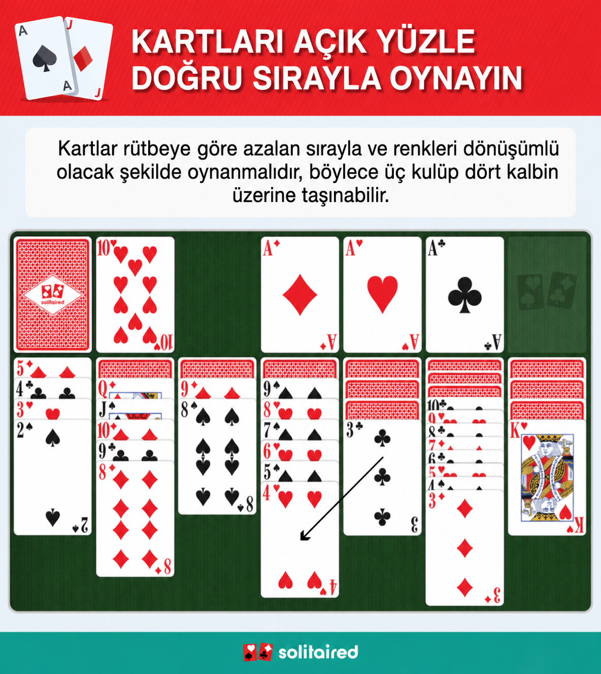Play face-up cards