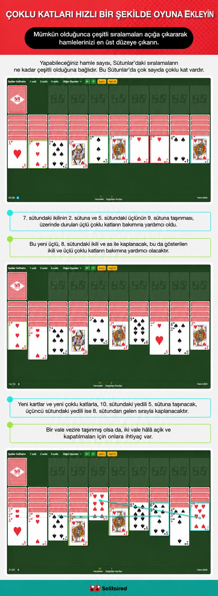 Çoklu kartları hızlıca oyuna sokun