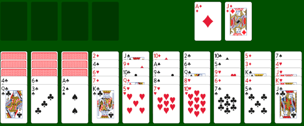 simple solitaire games free